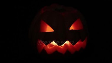 Kötü kabak Jack Halloween. Tüm azizler günü ', parlayan bir balkabağı fener.