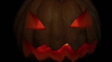 Tüm azizler günü ', parlayan bir balkabağı fener. Kabak Jack Cadılar Bayramı.