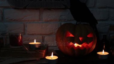 Tatil Cadılar Bayramı ve kabak Jack.