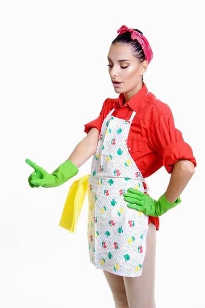 Girl in the kitchen — Stock Photo, Image