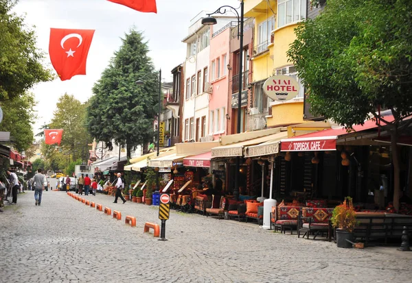 Istanbul, Türkiye, turistik gezi kavramı sokaklarında 