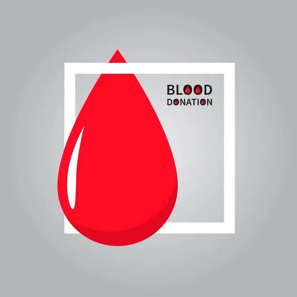 Banner de donación de sangre — Vector de stock