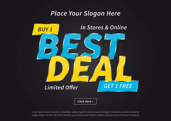 Banner Best Deal kaufen — Stockvektor