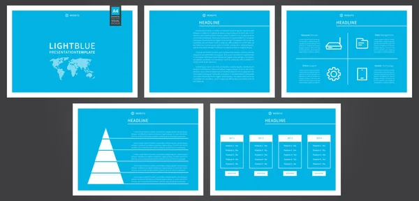 Modelo vetorial de apresentação com elementos infográficos —  Vetores de Stock