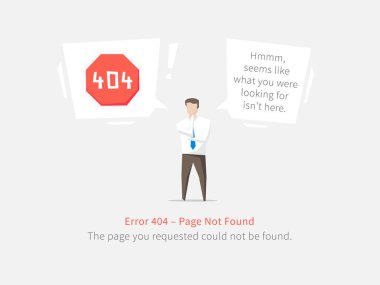 Hata 404 sayfa düzeni vektör tasarımı