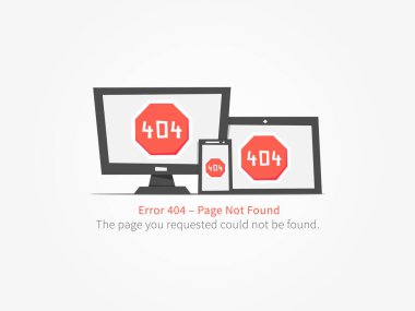 Web sayfa 404 hata yaratıcı tasarım