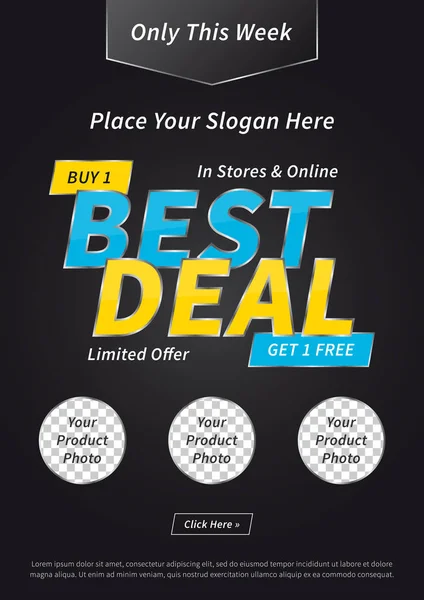 Banner beste Deal — Stockvector