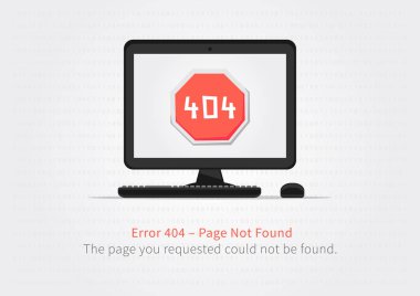 Hata 404 sayfa düzeni vektör tasarımı