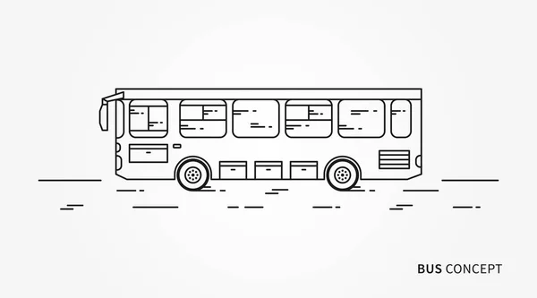 Ilustración del vector del autobús — Vector de stock