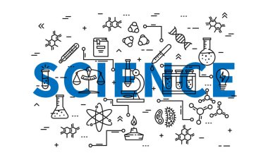 Bilim hat sanat vektör çizim