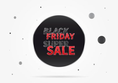 Afiş Black Friday süper Satılık
