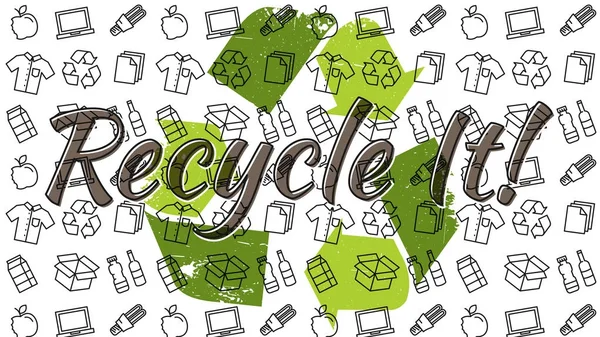 Recycleren vectorillustratie — Stockvector