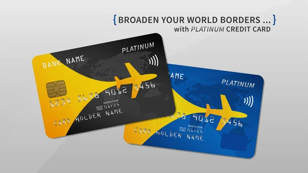 Illustration vectorielle de carte bancaire Air rewards — Image vectorielle