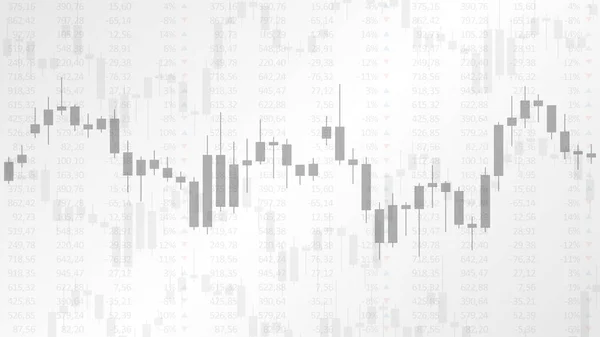Свечной график на финансовом рынке — стоковый вектор