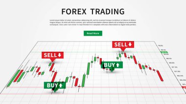 Forex Trading sinyalleri vektör çizim