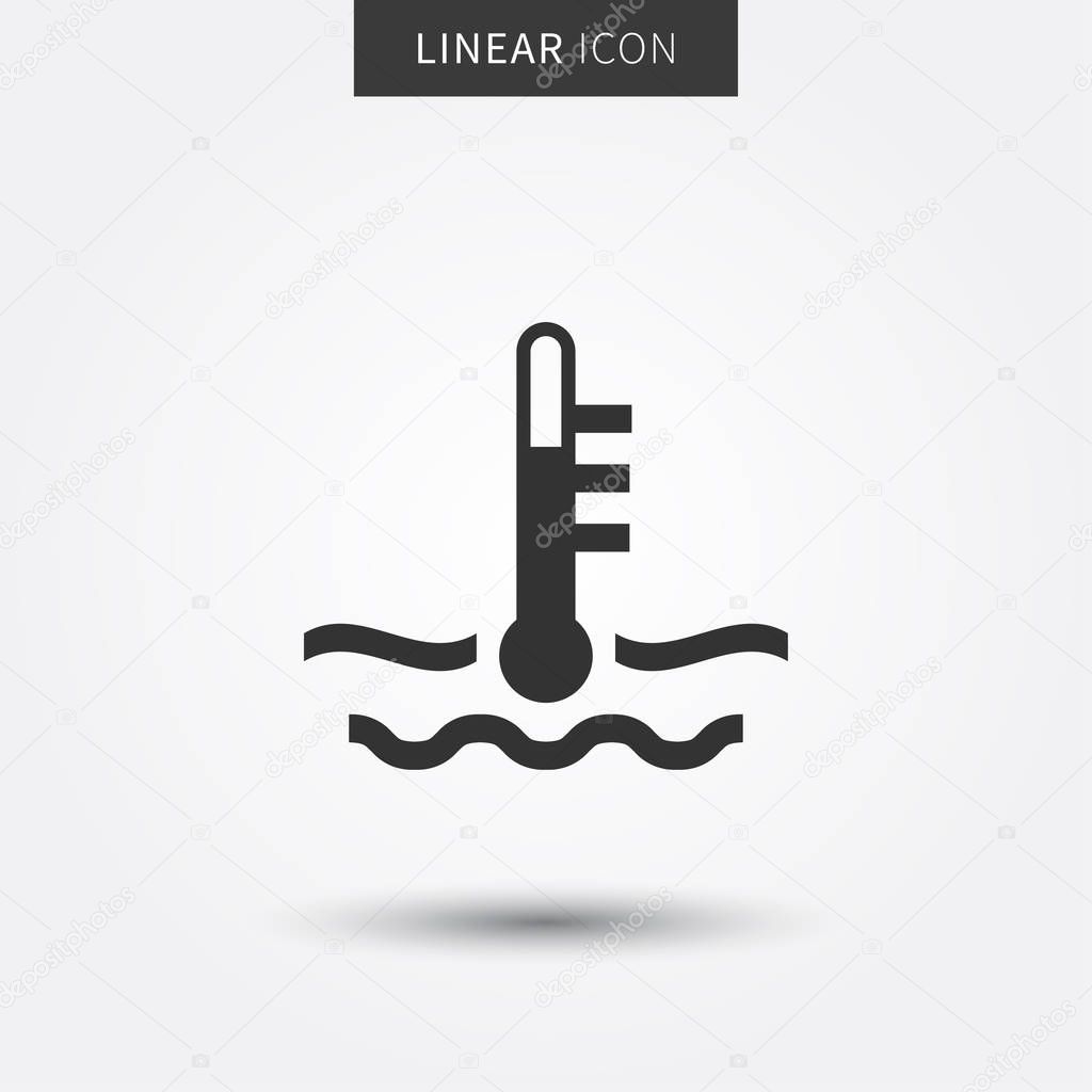 Check cooling fluid indicator vector illustration