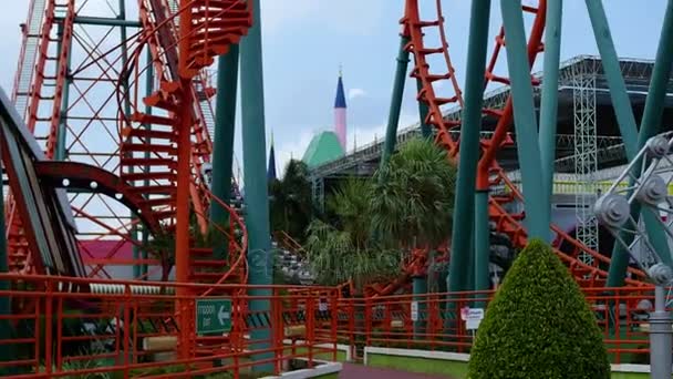 BANGKOK, THAILAND - March 20,2017: amusement Park and entertainment — Stock Video