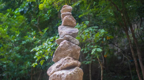 rock balance. sports outdoors. Mountain landscape