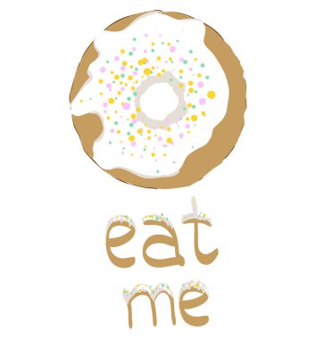  Tatlı çörek vektör. Sır. Beni yemek