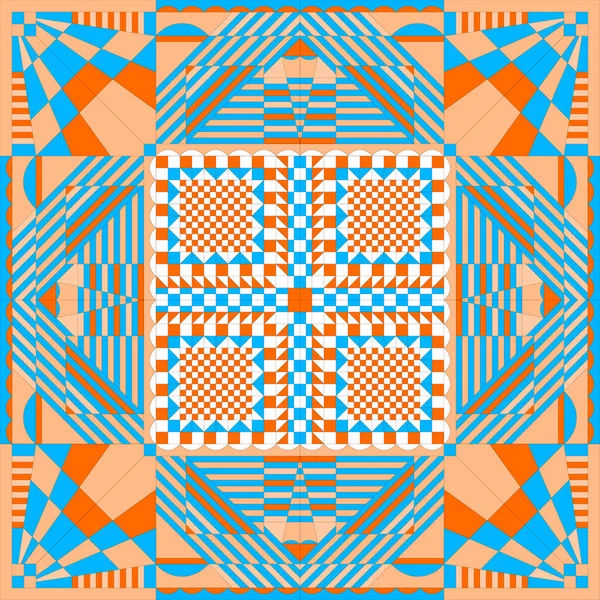 Abstrakter geometrischer Hintergrund. Bandanna — Stockvektor