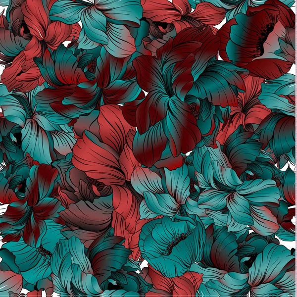 Modèle floral, peut être utilisé pour châle, décor, tissu. Illustration vectorielle — Photo gratuite