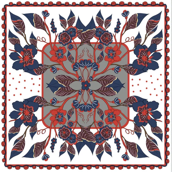 Harika bir çiçek süsü. Güzel vektör deseni.