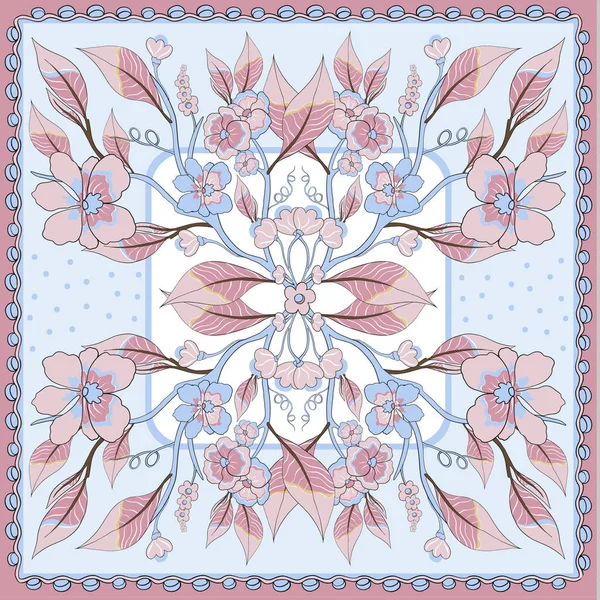 Harika bir çiçek süsü. Güzel vektör deseni.