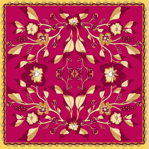 Bahar retro çiçek deseni.