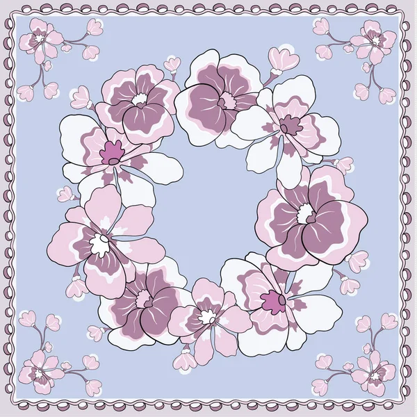 Bahar retro çiçek deseni.