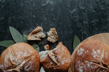 Aziz Patrick günü'nde siyah ston için geleneksel İrlandalı soda ekmek