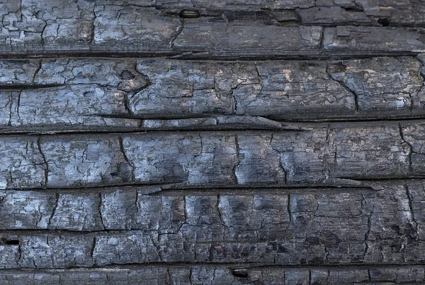 Background Charred Wood Closeup — Stock Photo, Image