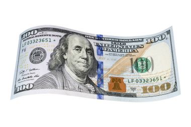 Yüz dolarlık banknot closeu