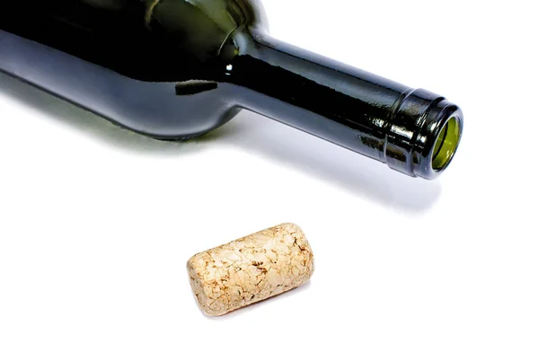 Wine Bottle Cork Isolated White — Stock Photo, Image