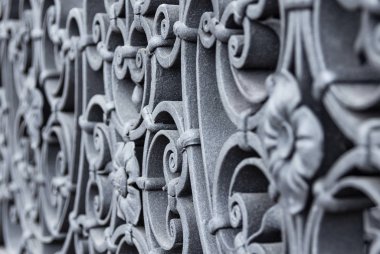 Metal dövülmüş ızgara.