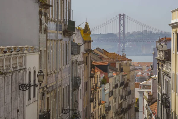 Lizbona, most Xxv kwietniu — Zdjęcie stockowe