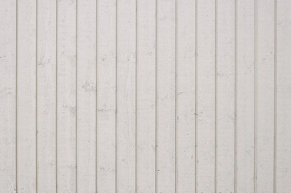 古い塗装の白い木製フェンス背景テクスチャ — ストック写真