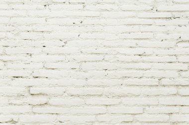 Beyaz boya arka plan dokusu ile eski tuğla duvar