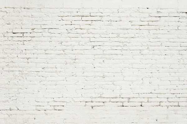 Alte Ziegelwand mit weißer Farbe Hintergrundstruktur — Stockfoto