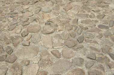 Eski kahverengi taş döşeme arka plan dokusu