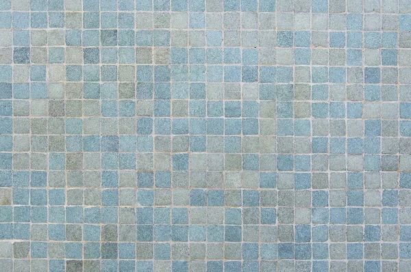 Blaue und grüne Mosaik-Wand Hintergrund Textur — Stockfoto