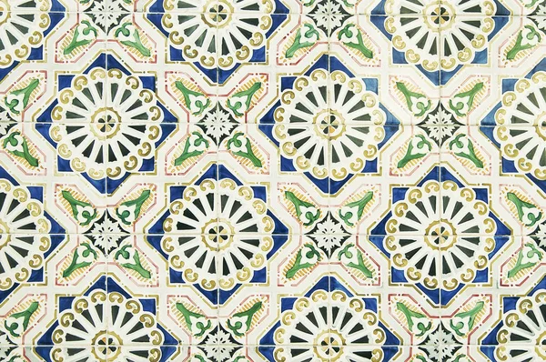 Azulejo portugués casa pared — Foto de Stock