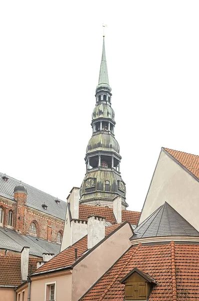 Oude huizen in het centrum van Riga — Stockfoto