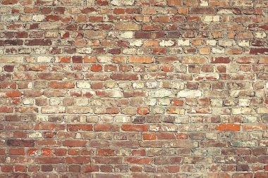 Beyaz boyalı tuğla duvar