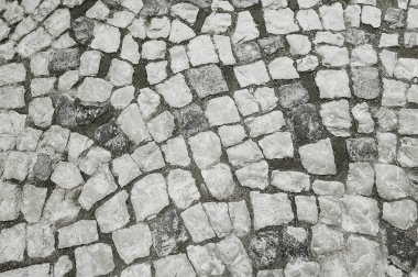 Eski gri taş döşeme arka plan