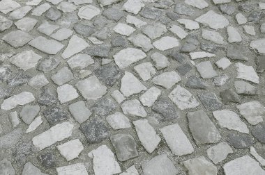Eski gri taş döşeme arka plan