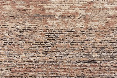 Eski kırmızı tuğla duvar arkaplan dokusu