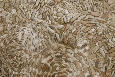 Eski kahverengi taş döşeme arka plan dokusu