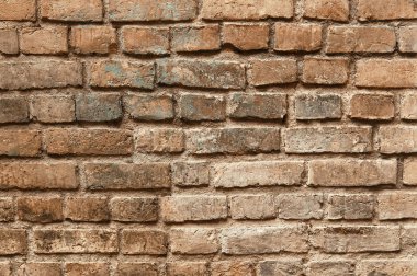 Tuğla duvar arka plan doku eski boyalı