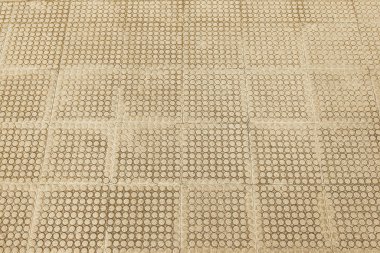 Eski bej rengi taş kaldırım arka plan dokusu