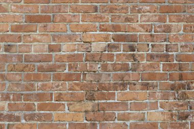 Eski kırmızı tuğla duvar arkaplan dokusu